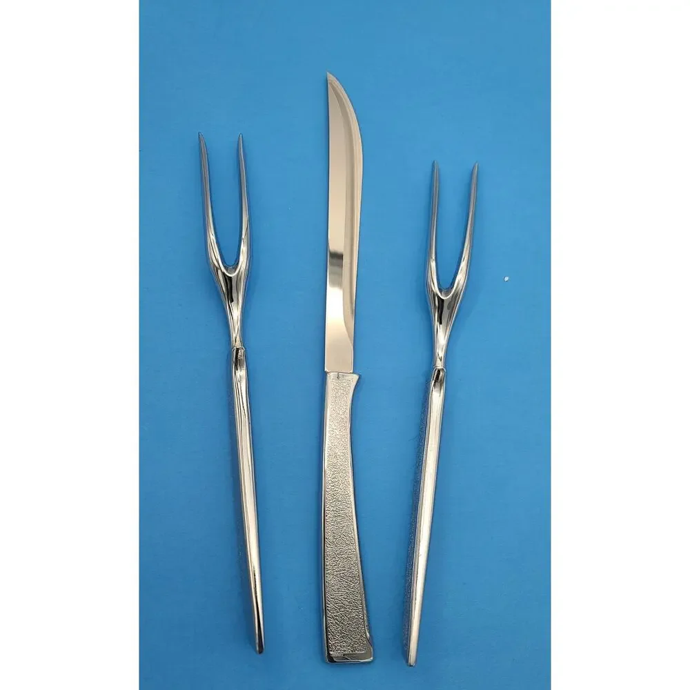 Vintage Carvel Hall 3 Pc Stainless Steel Carving / Cutlery Set -Knife & 2 Forks